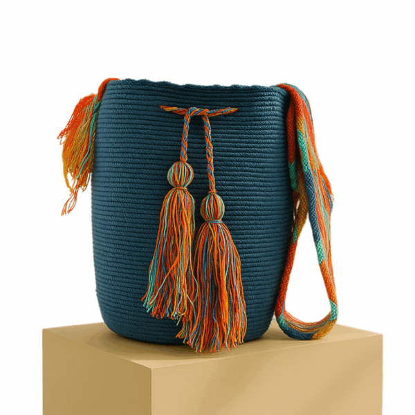 Bolso liso - Azul